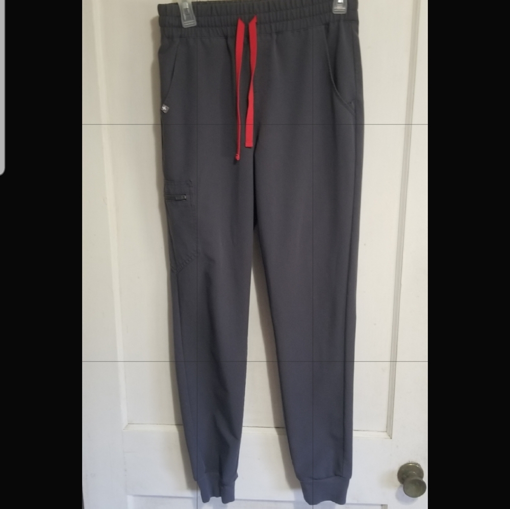 Figs high waist zamora joggers in charcoal